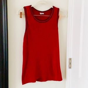 Kios Men Red Tank Top | Size: S | 100% Cotton